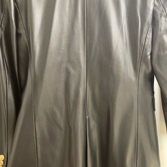 Zara Black Leather Jacket Suit - Picture 6 of 6